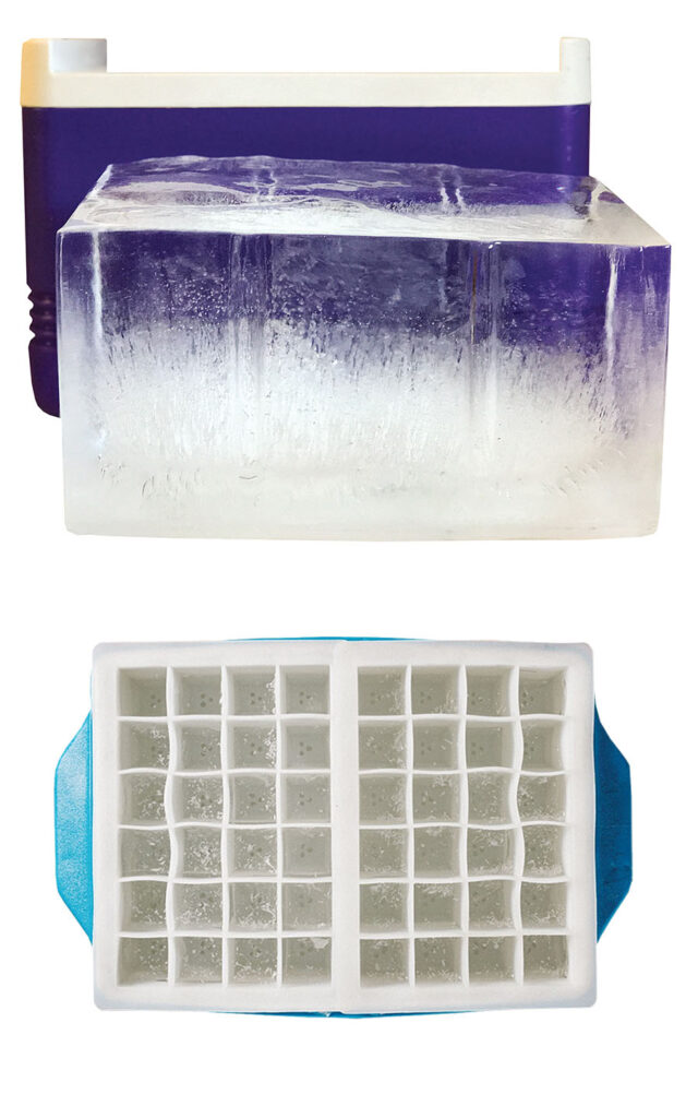 Large Square Ice Cube Tray - Big Block Ice Cube 2.5 Inch,Whiskey Ice Cube  Mold, With Easy Release Ice Cubes for Whiskey and For Cocktail,Food Grade